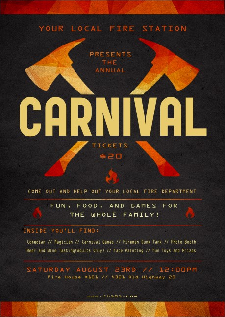 Fire Department Club Flyer